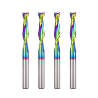 Weix לייצר הנתב cnc קצת שני חלילים קצה ספירלית חתוך מטה חותך כרסום לחתוך עם ציפוי
