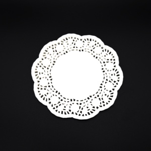 Manteles Individuales Redondos Blancos Mini <span class=keywords><strong>de</strong></span> 12 Pulgadas, Desechables, Resistentes a la Grasa, Ecológicos, Clásicos, <span class=keywords><strong>de</strong></span> Papel <span class=keywords><strong>con</strong></span> Encaje, para Pasteles, Tazas <span class=keywords><strong>de</strong></span> Café - Product Image 4