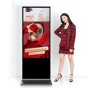 Fvasee piso de 43 49 55 65 polegadas, android, kiosk, tela interativa, sinalização digital