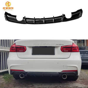 Accessoires de pièces automobiles pour <span class=keywords><strong>BMW</strong></span> série 3 F30 Diffuseur arrière Fibre de carbone Style MP Double échappement Diffuseur arrière Pare-chocs arrière - Product Image 3
