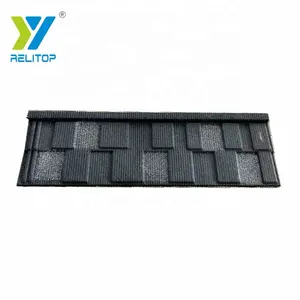 Aluminium sheet for building black and grey spots bond type china natural stone coated steel roof tile composite shingles