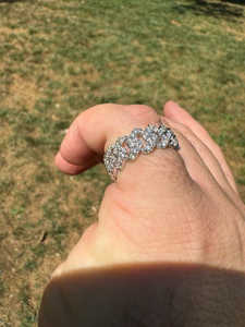 Anillos de Lujo al por Mayor con Moissanita Clásica Creada en Laboratorio de 1.60 CT, Diseño de Cruz, Aleación, Cierre de Caja, Joyería de Fiesta Unisex de Moda - Product Image 4