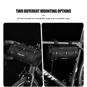 Bike Handlebar Bag Durable Waterproof Lightweight Adjustable Shoulder Strap for Road Mountain Bike <b>Cycling</b> Travel - Product Image 4