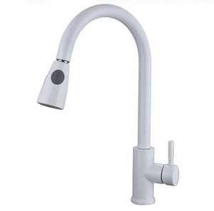 Robinet de cuisine <span class=keywords><strong>gourmet</strong></span> en laiton, finition or rose, monocommande, avec douchette extractible, à poser sur comptoir - Product Image 2