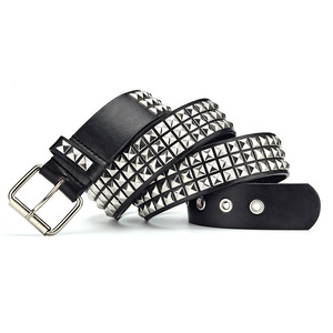 <span class=keywords><strong>Ceinture</strong></span> JULUN rétro carrée à rivets, <span class=keywords><strong>ceinture</strong></span> <span class=keywords><strong>en</strong></span> métal pyramidale pour <span class=keywords><strong>femme</strong></span>, <span class=keywords><strong>ceinture</strong></span> punk avec quincaillerie pour jeans - Product Image 5