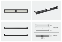 Nouveau projecteur LED linéaire anti-éblouissement 50W 100W 150W 200W, éclairage industriel linéaire pour entrepôt, parking souterrain
