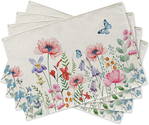 Luxury Cotton Place Mats Napkins Custom Washable Placemats with Korean Style Lace Fabric Easy Cleaning Solutions for <strong>Weddings</strong> - Product Image 1