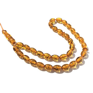 Collar de 33 cuentas de ámbar, joyería Tasbih <span class=keywords><strong>con</strong></span> <span class=keywords><strong>insectos</strong></span> dentro de ámbar, Rosario musulmán - Product Image 4