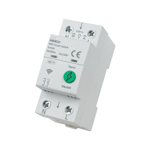 Protector de Riel DIN Inteligente KINEE WiFi VA para Hogar Inteligente, Interruptor Inteligente Ajustable de 2P 1-63A, CA 220/110V, con Monitoreo de Energía - Product Image 1