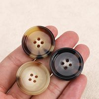 Kancing Resin Bulat 4 Lubang Laris Manis dengan Berbagai Ukuran untuk Aksesoris Pakaian