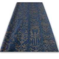 Tissu de rideau en velours de luxe multicolore avec dorure magnifique pour salon, chambre, villa, taux d'ombrage de 90%