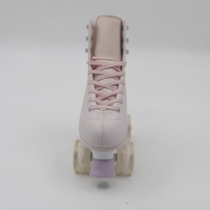 Patins à roulettes Quad extérieurs pour femmes et filles de haute qualité avec roue en cuir synthétique synthétique et patins à roulettes clignotants en PVC - Product Image 2