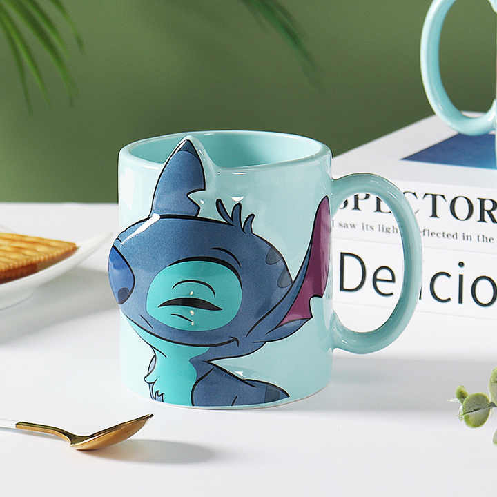 Customized Creative 3D Couple Mug Set Handmade Milk Tea Cute Animal Cups Ceramic Coffee Mugs