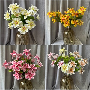Negozio di abbigliamento soggiorno artificiale fatta a mano esposizione di fiori piccolo lago occidentale Magnolia fiore finta giglio artificiale - Product Image 6