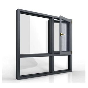 Ventana Francesa Abatible, Vidrio Estándar AAMA, Resistente a Huracanes, Doble Acristalamiento, Aluminio, Energía Solar, Uso Exterior Premium - Product Image 3