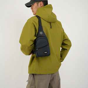 Men's Chest <b>Bag</b> Nylon Large Capacity Outdoor Sports Crossbody <b>Bag</b> For Leisure Travel Summer 2025 - Product Image 2