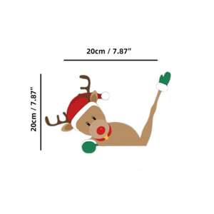 Autocollants de Noël pour essuie-glaces de voiture, sans sangles, autocollants adhésifs pour essuie-glaces, Père Noël, fêtes de fin d'année - Product Image 2