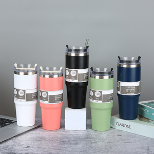 Vacuum <b>Insulated</b> Stainless Steel Tumbler 30oz Portable Travel <b>Mug</b> For Car Outdoor Use - Product Image 1