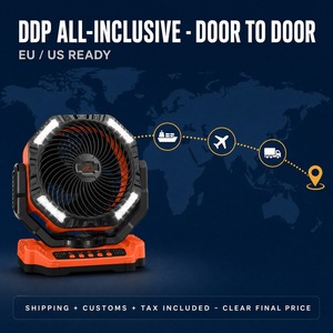 Ventilador de Camping Eléctrico Recargable Socool de 40000mAh con Luz LED, Oscilación Automática, Ventilador de Escritorio para Exteriores y Tiendas de Campaña - Product Image 6