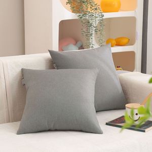 ベッド枕無地50*50 flaxpillowcaseadvertisingクッションカバー室内装飾ソファ無地枕カバー - Product Image 5