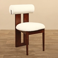 Chaise sans accoudoirs de luxe au design moderne, cadre en bois massif, chaises de salle à manger pour restaurant, usage commercial