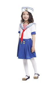 3 पीसी सेट कार्निवल पार्टी लड़की नाविक सौंदर्य सौंदर्य पोशाक पोशाक पोशाक पहने नौसेना हेलोलीन संगठन सेट ट्यूटू स्कर्ट + टोपी - Product Image 2