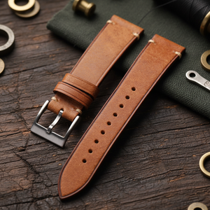 สายนาฬิกาหนังแท้ Nubuck คุณภาพสูงจากอิตาลี ยี่ห้อ PUEBLO สำหรับ Samsung, Omega, <span class=keywords><strong>Casio</strong></span> สายรัดข้อมือผู้ชายแบบถอดเร็ว - Product Image 3
