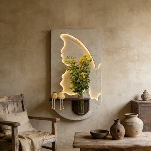 Peinture décorative personnalisée avec papillons en grès, décoration d'intérieur, plantes hydroponiques, peinture décorative LED lumineuse - Product Image 4