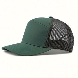 Wholesale Fast Delivery Business 7 Panel Cap Mesh Snapback Caps Common Custom Trucker <b>Hat</b> Embossed Custom Logo Polyester/Cotton - Product Image 3