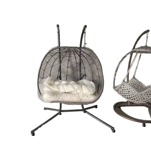 Doppio nido di uccello Patio amaca in Rattan orchidea appeso sedia culla del balcone appeso cesto per interni/esterni mobili da esterno - Product Image 3