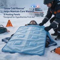 Couverture chauffante intégrale jetable d'urgence thermique améliorée, alternative à la couverture de survie en aluminium du marché, longue durée