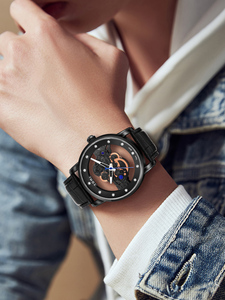 Reloj de Moda para Hombre TOMI, Correa de Cuero, Caja de Aleación, Esfera de Cristal, Ancho de Correa de 20 mm, Incluye Caja de Regalo Hangzhou - Product Image 6