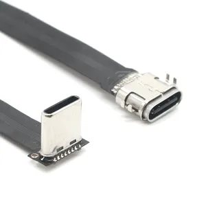 FPC Flexible chargeur USB professionnel 90 degrés Type C mâle à femelle câblage d'alimentation Mobile
