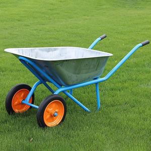 Carretilla de metal para jardín con marco de acero al por mayor, carretilla de construcción resistente con ruedas neumáticas, carro de construcción - Product Image 6