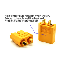 Connecteur de test mâle et femelle XT-60, fiche banane électrique d'aviation réglable XT60-F/M, gaine pour batterie au lithium XT60