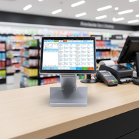 Système de point de vente tout-en-un 10,1 pouces à écran tactile, terminal de caisse, Windows/Android OS, processeur Intel I5, 1 an de garantie, directement de l'usine
