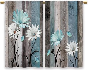 Rideaux de cuisine style ferme personnalisables, best-seller, pour petites fenêtres de café, à passe-tringle, 2 panneaux - Product Image 2