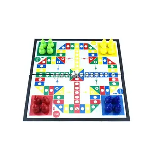 Imports Ludo Magnetic Folding Pocket-Size Travel Board Game Set - 6.5 Inches