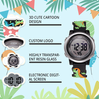 Kinderuhr Bestes Geschenk für Kinder von 3-11 Jahren Dinosaurier 3D Cartoon Wasserdichte Geburtstagsgeschenk Kinder-Armbanduhr