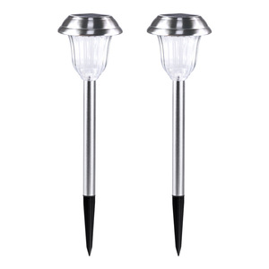 Solar Garden <b>Lights</b> Stainless Steel 5050RGBW <b>LED</b> Outdoor Pathway Lighting for Yard Patio Decor - Product Image 2