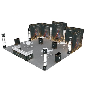 Columna Plegable <span class=keywords><strong>de</strong></span> Aleación <span class=keywords><strong>de</strong></span> Aluminio 20x20, Torre Espiral Modular Ligera y Portátil, Herramienta Publicitaria con Fondo LED para <span class=keywords><strong>Ferias</strong></span> Comerciales - Product Image 3