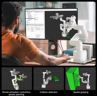 Kit de bras robotique à 7 axes JetCobot, collaboratif visuel avec Jetson Nano Orin Nano NX Super ROS Python, modules électroniques inversés
