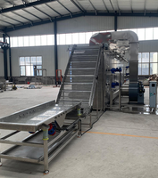 Volledig automatische mesh-band drooginstallatie/continu banddroger voor fruit, groenten en vlees met 304 roestvrij staal materiaal
