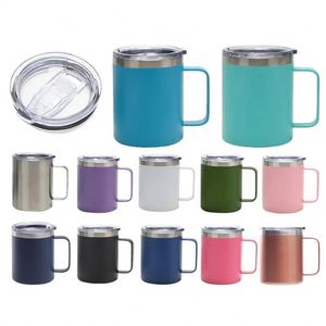Logo Printed Stainless Steel Water Cup With Handle Double Wall Tumbler 12Oz Tumbler Coffee Travel Mug With Handle Tumblr Cups - Product Image 4