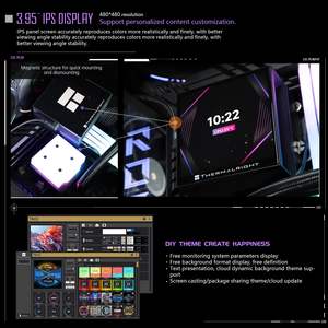 Thermalright Hyper Vision ARGB 360mm CPU Liquid Cooler avec ventilateurs silencieux Liquid <span class=keywords><strong>Aio</strong></span> Cooler avec écran Lcd 3.9 pouces - Product Image 4