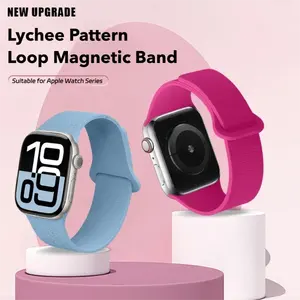 Vòng lặp từ tính cho Apple xem ban nhạc 44mm 40mm 49mm 45mm 41mm 38mm Silicone Vòng đeo tay iWatch loạt 9 8 7 6 5 4 <span class=keywords><strong>3</strong></span> SE Ultra <span class=keywords><strong>2</strong></span> Dây Đeo - Product Image 2