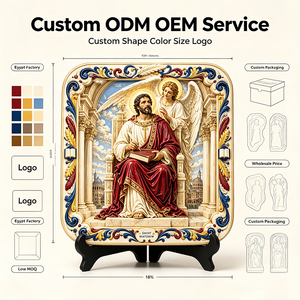 Artesanía en Resina Personalizada: Placa de Arte en Relieve 3D -- San Mateo el Evangelista (Decoración para Colgar en la Pared del Hogar/Regalo/Decoración para Iglesia Católica) - Product Image 3