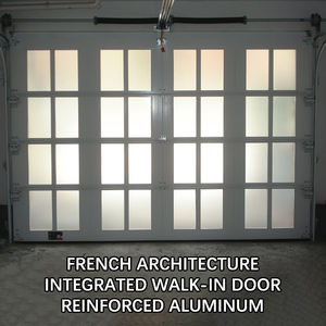 Custom Size 8x8 Aluminum French Style <strong>Garage</strong> <strong>Door</strong> <strong>with</strong> <strong>Integrated</strong> Walk <strong>Door</strong> Rust Resistant Long <strong>Service</strong> Life - Product Image 3