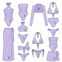 Maillot de bain une pièce à fines bretelles et col carré pour femme, idéal plage et piscine, doux, extensible, fait main, léger, faible MOQ