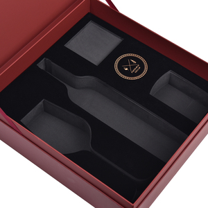 Boîte cadeau en carton recyclable de luxe <span class=keywords><strong>pour</strong></span> vin, whisky et <span class=keywords><strong>verres</strong></span> <span class=keywords><strong>à</strong></span> vin rigides avec plateau en mousse - Product Image 2